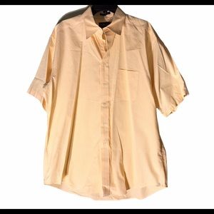 F.A. MacCluer shirt makers yellow plaid shirt L